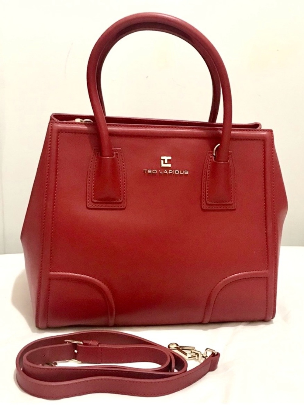 Ted Lapidus Red Leather Bag